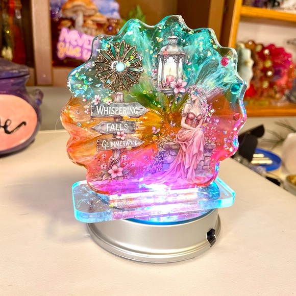 Handmade Other - Whispering Falls Glimmerwood Handmade Resin Art - light base sold separately